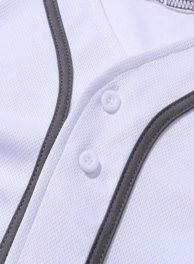 Mowbeat Baby Boy Baseball Jersey White Toddler Baseball Pants Sets Kid Baseball Costumes for Boys Trousers 2PCS 6 Months - Image 3